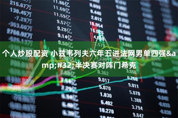 个人炒股配资 小兹韦列夫六年五进法网男单四强 半决赛对阵门希克